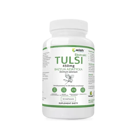 Wish Pharmaceutical - TULSI BAZYLIA AZJATYCKA 450 mg 90 KAPSUŁEK