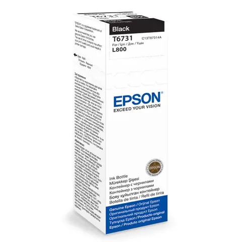 Tusz EPSON C13T67314A - czarny, 70ml, 1900 stron