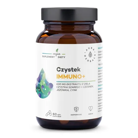 Aura Herbals - Czystek Immuno+ kapsułki - 60 szt.