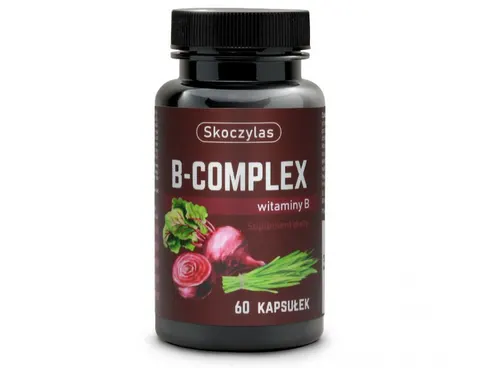 Witaminy B-Complex (Formy Metylowane) z Ekstraktem z Buraka i Młodego Jęczmienia 60 kaps. - Skoczylas