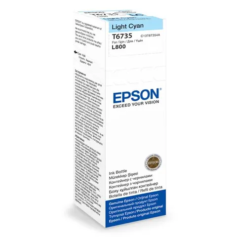 Tusz EPSON C13T67354A - jasny cyan, 70ml, 1900 stron
