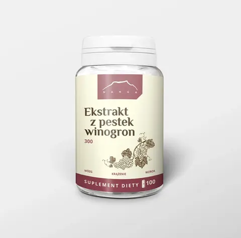 Ekstrakt z pestek winogron OPC kapsułki 300 mg- Nanga - Serce 100 kaps.