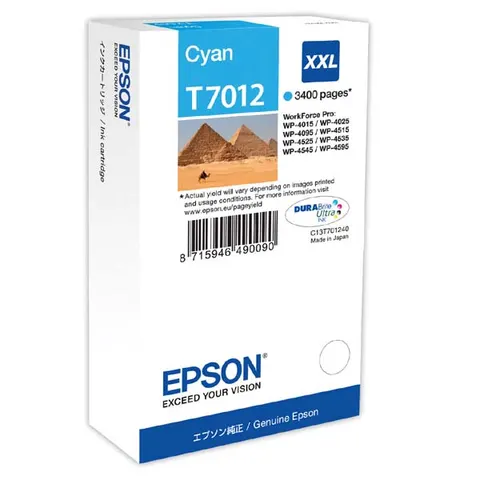 Tusz EPSON XXL - cyan, 3400 stron