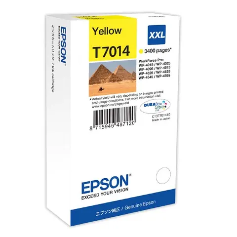 Tusz EPSON XXL - żółty, 3400 stron