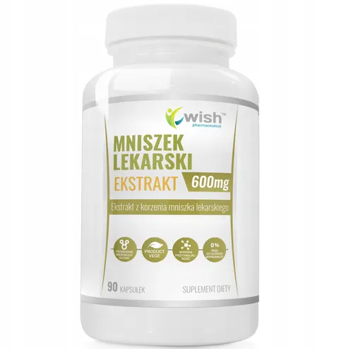 Wish Pharmaceutical - Mniszek Lekarski Ekstrakt 600 mg Korzeń - 90 kaps.