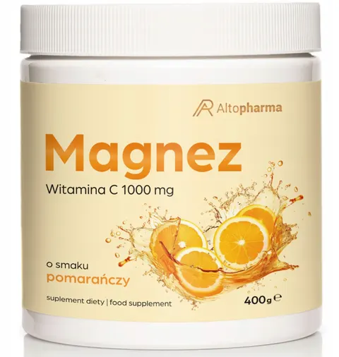 AltoPharma - Cytrynian Magnezu Pomarańcza - w proszku 400g