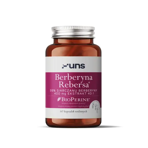 UNS - BERBERYNA Rebersa® + BIOPERINE (60 kaps. vege)