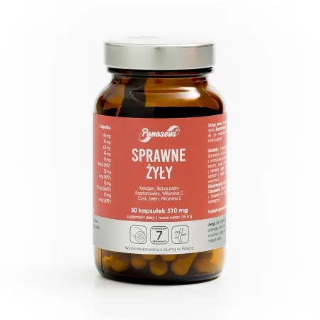 Panaseus - Sprawne żyły - 50 kapsułek