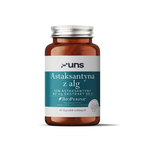 UNS - Astaksantyna z alg + Bioperine 60 vege kaps.