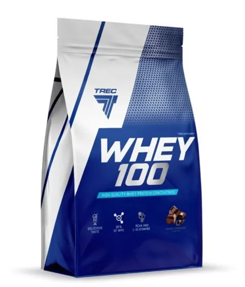TREC - Odżywka białkowa - WHEY 100 DOUBLE CHOCOLATE - Białko 900g