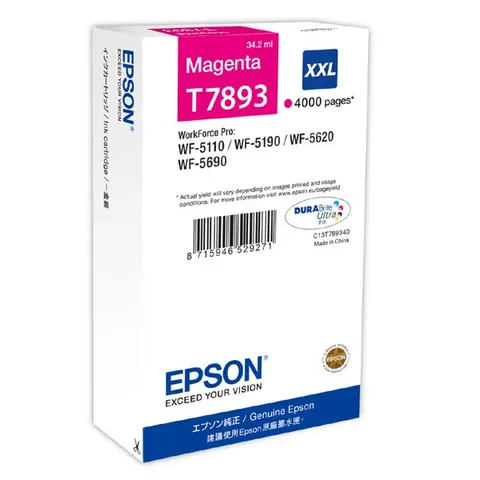 Tusz EPSON T789 - magenta, 34ml, 4000 stron