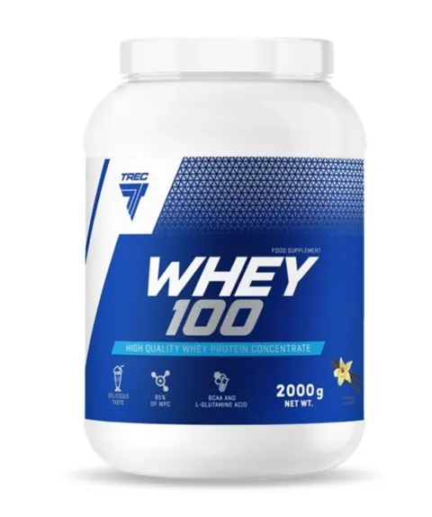 TREC - Odżywka białkowa - WHEY 100 JAR VANILLA - Białko 2000g