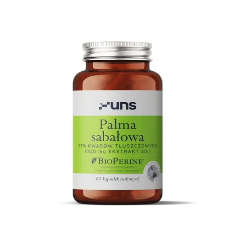 UNS - PALMA SABAŁOWA + BIOPERINE (60 vege kaps.)