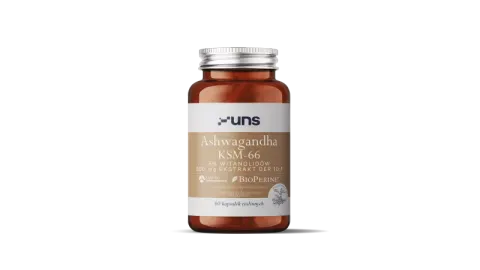 UNS - Ashwagandha KSM-66 + Bioperine 60 vege kaps.