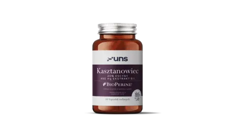 UNS Kasztanowiec + Bioperine 60 vege kaps.