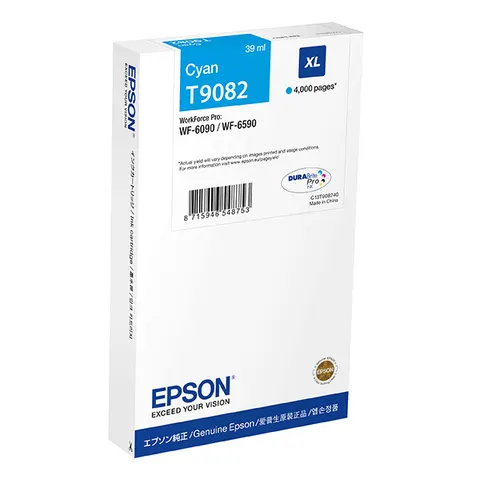 Tusz EPSON T9082 - cyan, 39ml, XL