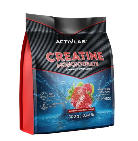 Activlab - Creatine Monohydrate - malina - truskawka 300 g.