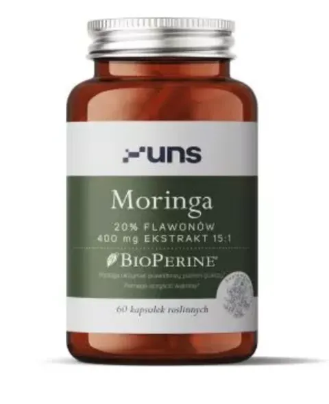 UNS - MORINGA + BIOPERINE (60 kaps. vege)