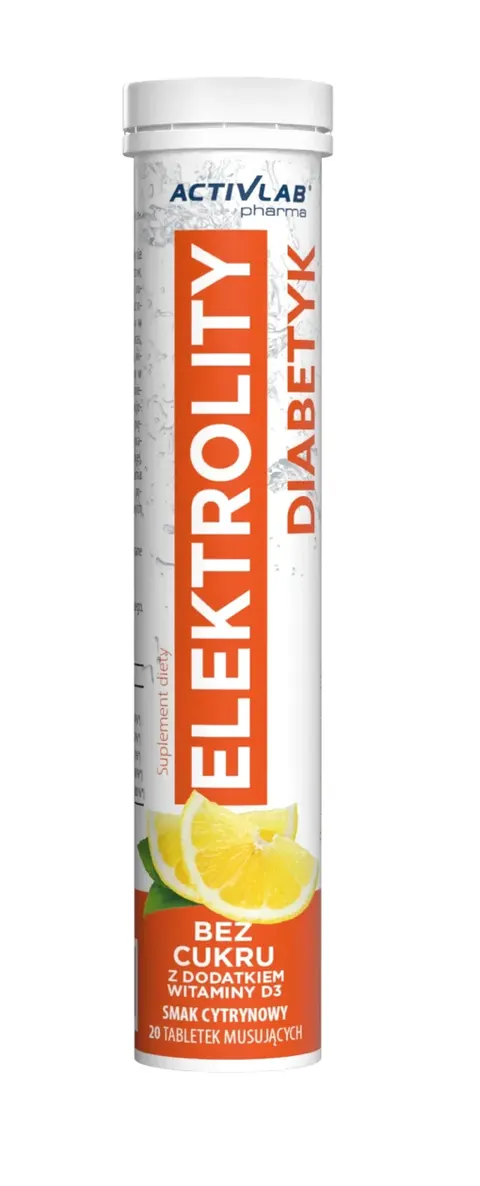 Activlab - Electroactive Diabetyk - cytryna tuba 20 tabl.
