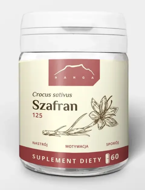 Nanga - Szafran ekstrakt 60 kapsułek x 125 mg