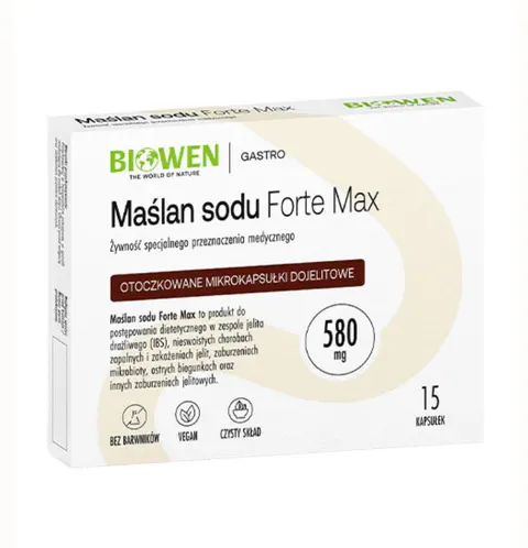 Biowen - Maślan sodu - 15 kapsułek - blistry