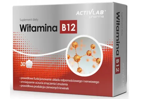 Activlab - Witamina B12 100 µg, tabletki, 30 tabl.