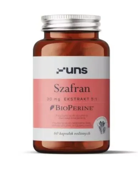 UNS - SZAFRAN + BIOPERINE 60 VEGE KAPS.