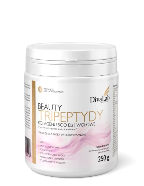 DivaLab - Tripeptydy Kolagenu 500 Da - Beauty - Wołowy - 41 dni