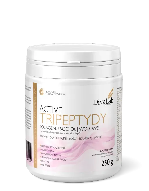 DivaLab - Tripeptydy Kolagenu 500 Da - Active - Wołowy - 41 dni