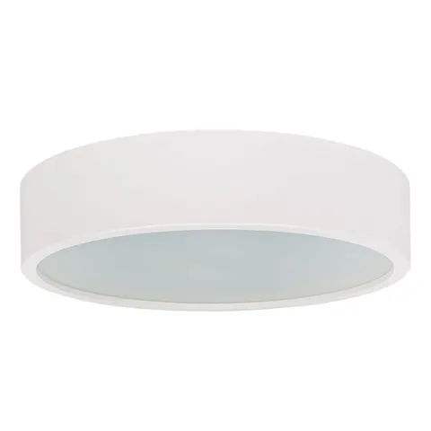 Katia 375 biały okrągły plafon drewniany 2x E27