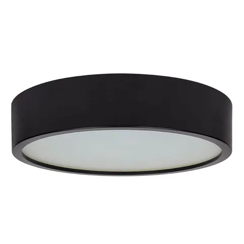 Katia 375 czarny okrągły plafon drewniany 2x E27