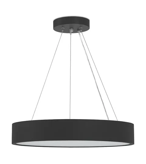 Katia 375 czarna wisząca lampa drewniana