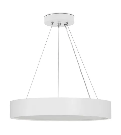 Katia 475 biała wisząca lampa drewniana