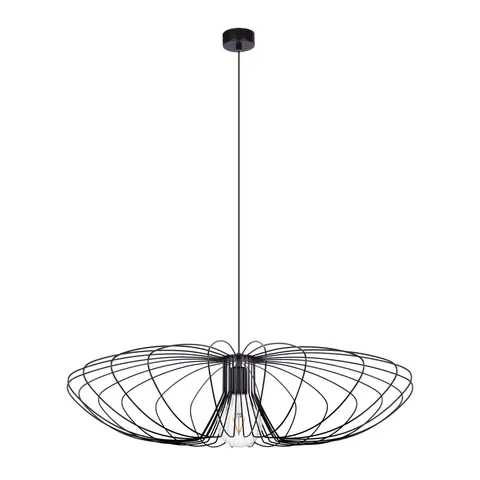 Lampa wisząca TIZI czarna druciak mała
