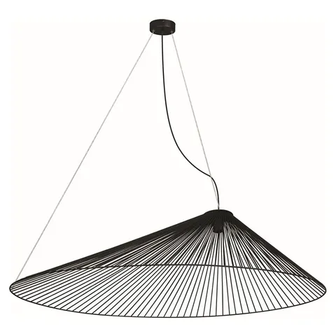 Lampa wisząca PEAK czarna druciak żyrandol