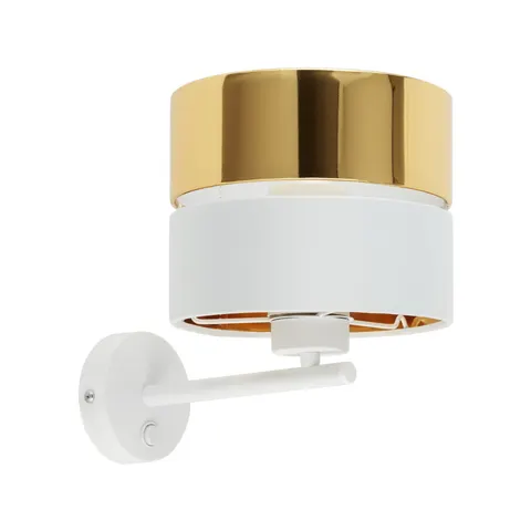 HILTON WHITE/GOLD KINKIET 1 PŁ