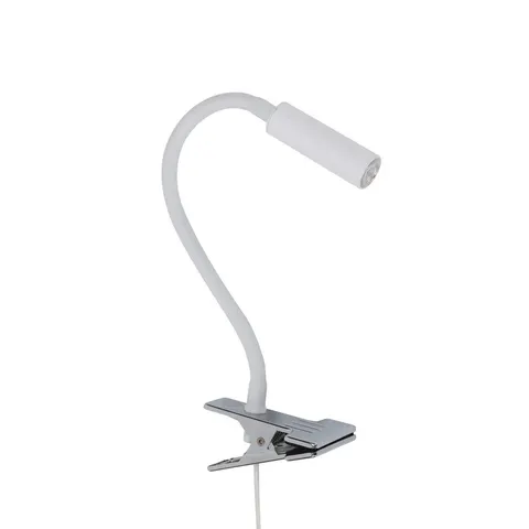 LAGOS WHITE LAMPKA NOCNA LED Z KLIPSEM