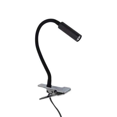 LAGOS BLACK LAMPKA NOCNA LED Z KLIPSEM