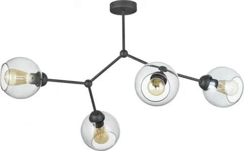 FAIRY LAMPA SUFITOWA 4 PŁ CZARNA