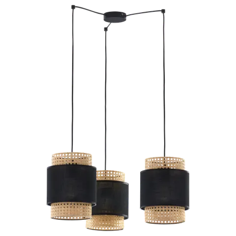 BOHO BLACK LAMPA WISZĄCA 3 PŁ