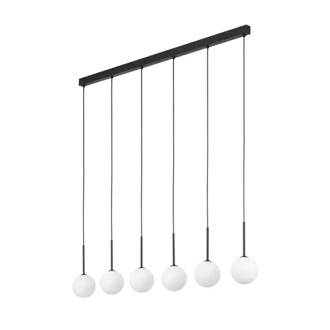 MARTIN WHITE LAMPA WISZĄCA 6xG9 BIAŁA/CZARNA