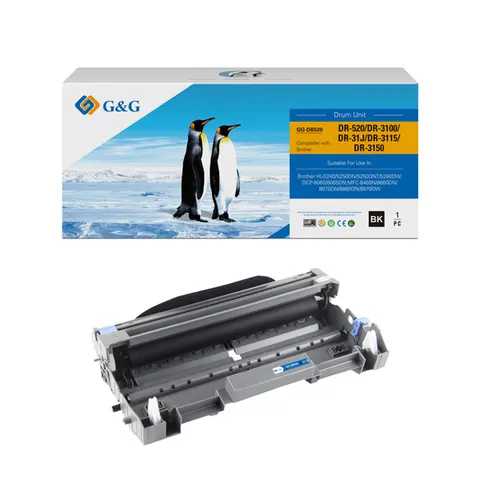 Bęben G&G zamiennik Brother DR3100 - czarny, 25000 stron