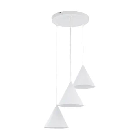 CONO WHITE LAMPA WISZĄCA 3 KOŁO