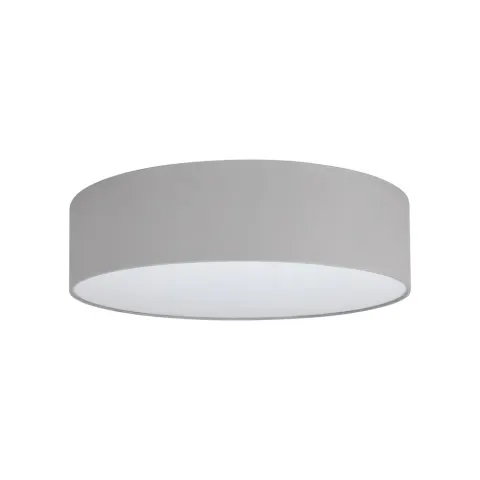 Abażur do plafonu TONDO 50 cm szary plexi tkanina E27