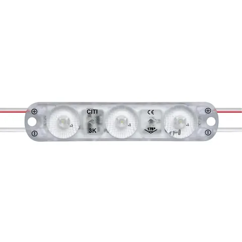Moduł LED CITI Lens HE 3 SMD 2835 ciepły IP65 12V 0.6W 3000K