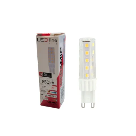 Żarówka LED G9 premium 230V 6W 550lm LED Line