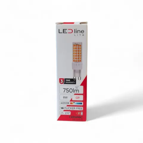 Żarówka LED G9 premium 230V 8W 750lm LED Line