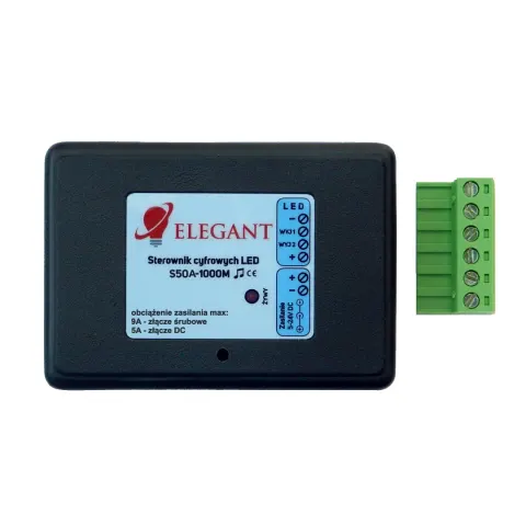 Sterownik LED z mikrofonem dla taśm cyfrowych RGB Elegant S50A-1000M 5-24V