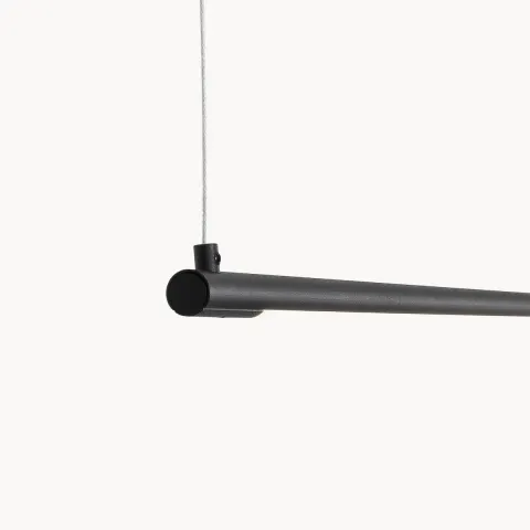 Lampa wisząca czarna podłużna BUGA LE41354 Luces Exclusivas 20W 120 cm 3000K