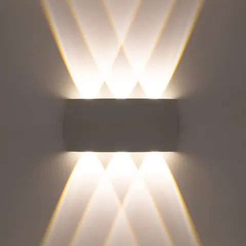 Kinkiet ścienny zewnętrzny LED PICTO 6x1W IP54 biały